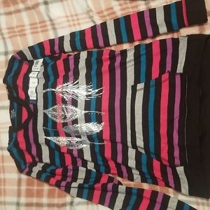 Hooded long sleeve shirt